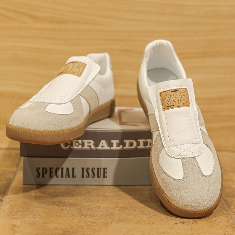 Fashion Youth Fashion Men's Leather Casual Shoes Simple Style Male Sneakers Outdoor Tenis Masculino All-match Men Skateboard Footwear