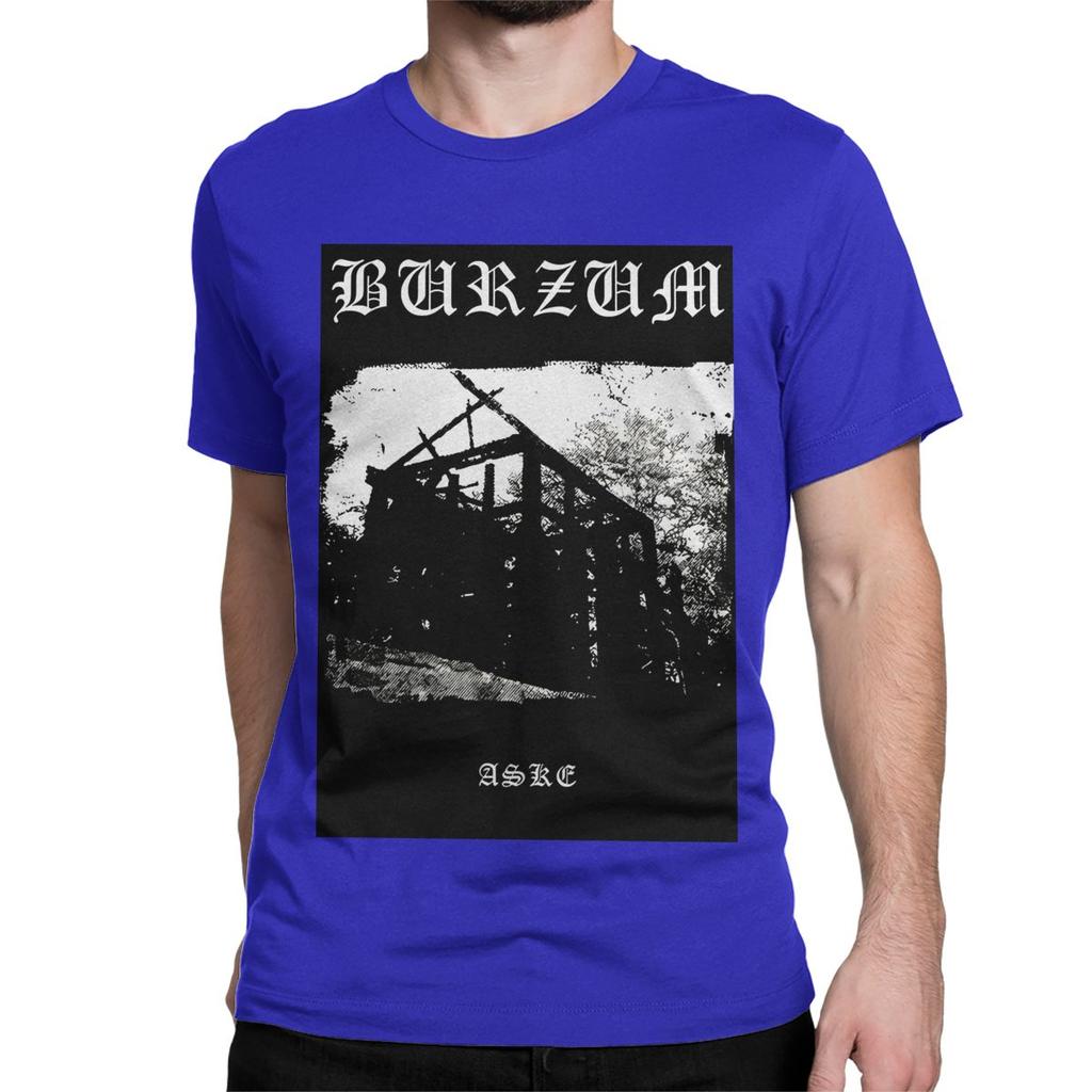Men Women T-Shirt Aske Black Metal Rock Novelty Pure Cotton Tees Short Sleeve Burzum T Shirt Crew Neck Clothes Plus Size