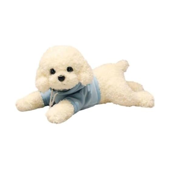 Poodle dog stuffed toy, realistic, lifelike, handmade, gentle to the touch, cute and soothing dog, poodle stuffed toy, hugging pillow, cute,