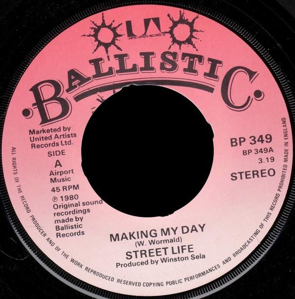 

7inch Record STREET LIFE Making My Day BP349PROMO Ballistic Recor 1980 UK Reggae Ska Dub Used