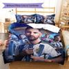 Leo Messi Pattern Bedding,Quilt Set Quilt Cover Pillowcase Home Birthday Gift(1 * duvet cover + 2 * pillowcase, without core)