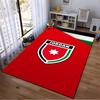 Jordanian Flag Shield Design Rug Non-slip rug suitable for living room and bedroom sofas.