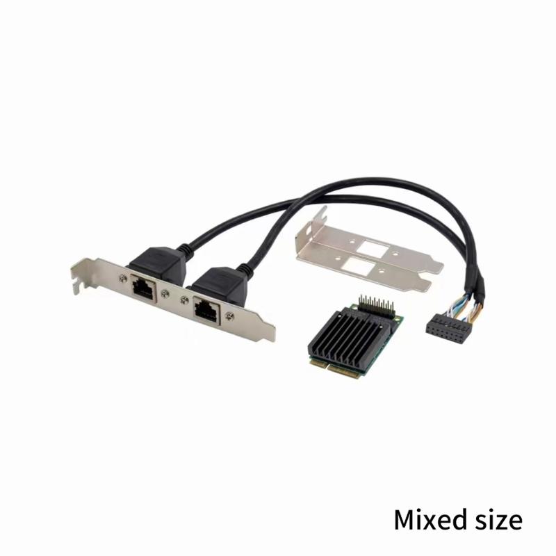 PCIe To 2-Port Gigabit Corded Networking Card WGI210AT Control Mpcie RJ45 Networking Card