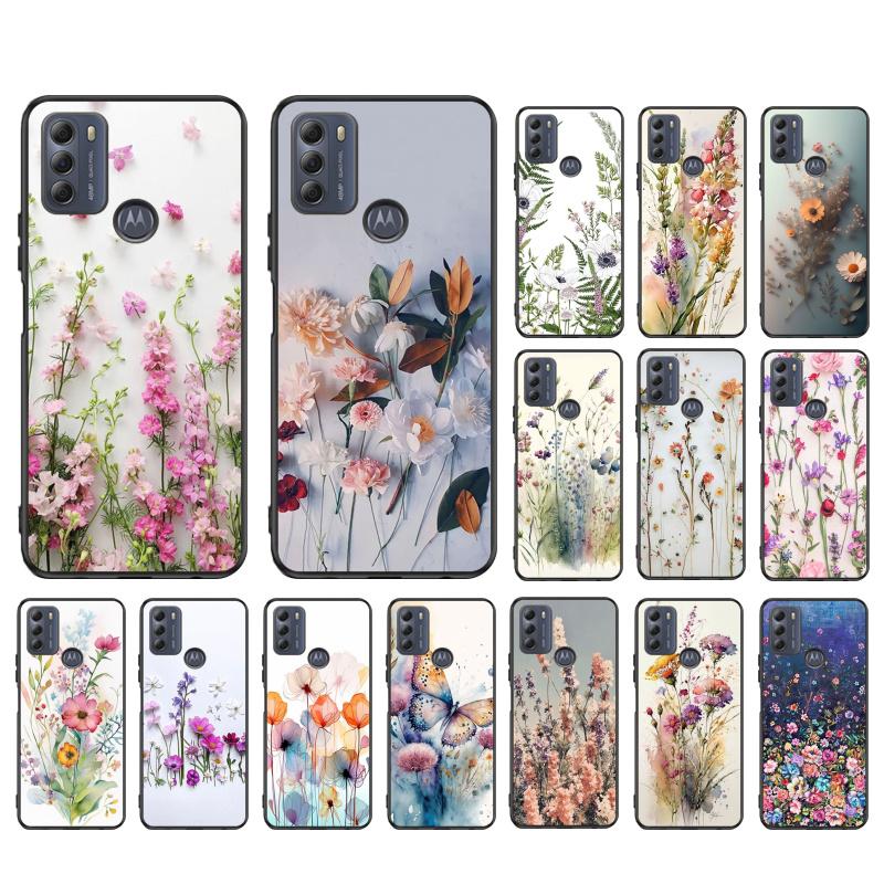 

Чехол для телефона с цветочным рисунком для Moto G84 G22 G32 G42 G52 G62 G53 G72 G60 G60S G100 G10 G20 G30 G13 G50 G 5G G Pure