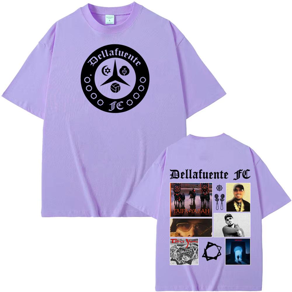 Rapper Dellafuente Tour Hip Hop Style Graphic T Shirt Men's Clothing Vintage Hip Hop Punk T Shirts 100% Cotton Hot Sale T-shirts