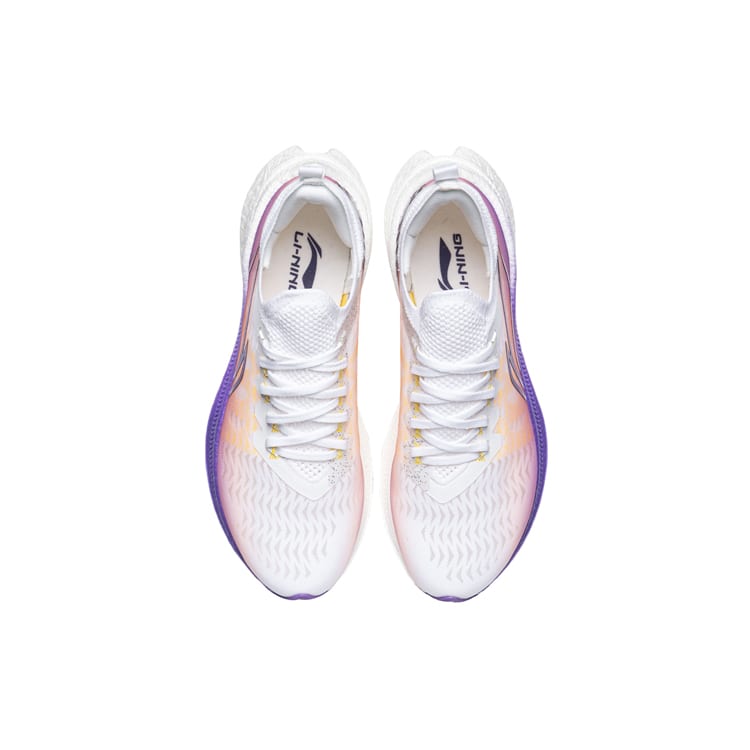 Li Ning Feidian Discovery Dopamine Dressing Low Top Running Shoes Women's White Purple ARMR006-3