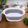 Foldable Wash Basin Plastic Portable Pool Foot Bath Basin Kitchen Fruit Vegetable Washing Basin Footbath Tub Camping Laundry Car Wash Basin