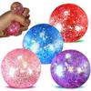 Fidget Toys for Kids - Slow Rise Glitter Gel Stress Balls for Adults Pack of 5, Malt Sugar Stress Balls Sensory Squishy Squeeze Balls for Anxiety Reli