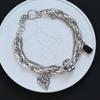 Fashionable Retro Bear Diamond Bracelet - Women's Unique High-End Charm