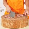 Solid Wood Chopping Board with Steel Ring