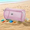 Playful Two-Eyed Beach Wash Bag - Lightweight Leak-Proof Zipper Closure Adjustable Strap & Mesh Window Travel Toiletry Organizer