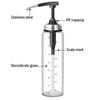 Glass Oil Bottle Cooking Seasoning Sauce Bottle Home Salad Dressing Press Squeeze Bottle Replaceable Washable Refillable