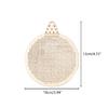 Runde Holz-Kreuzstich-Dekorations-Kits für DIY-Weihnachtsbaumschmuck