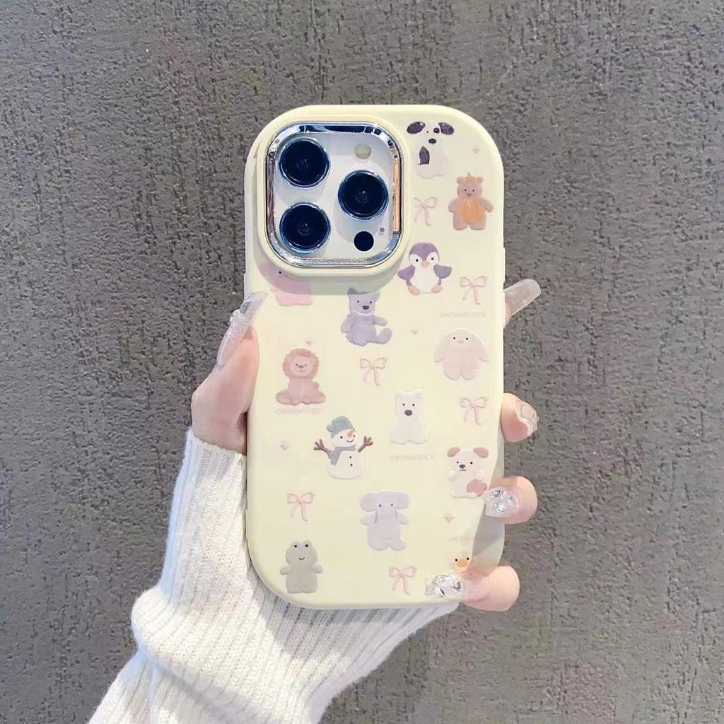 Schneemann Geeignet für Apple 16 IPhone Animation 15plus Kreativ 14 Silikon Weiche Hülle 13 Handyhülle 12promax