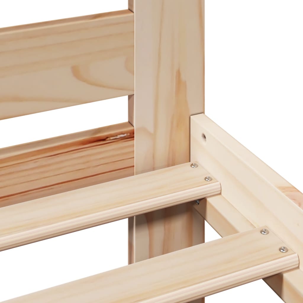 Solid Wood Bed without Mattress 90x200 cm Pine Wood