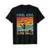 Maglietta Cool Bambini Scalano Muri Sport Estremi Arrampicata su Roccia Bouldering Vintage Casual Elastica Morbida Unisex Streetwear