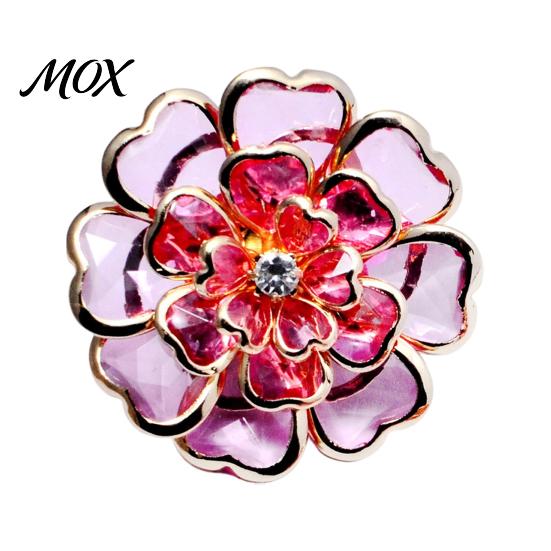 No Sew Button Covers Vintage Rhinestone Flower Covers, Snap On Decorative Gift Ideas for Fashion Enthusiasts Metal Shirt Cufflinks Brooch Accessories