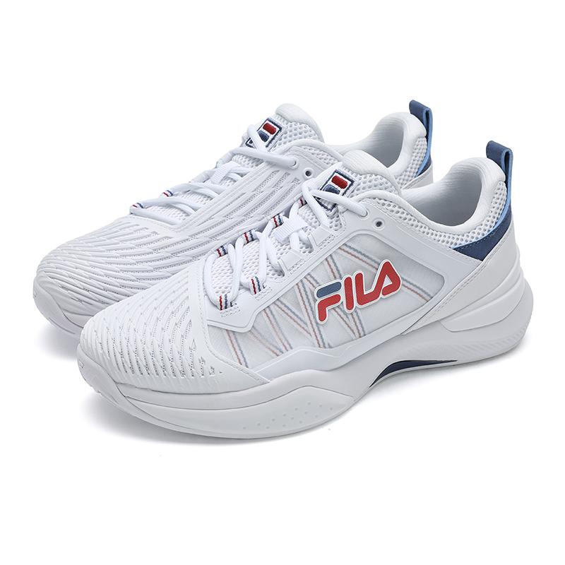 New FILA SPEED SERVE 1+ Abrasion Resistant Low Top Tennis Shoes Women's White Red A12W521509FWB