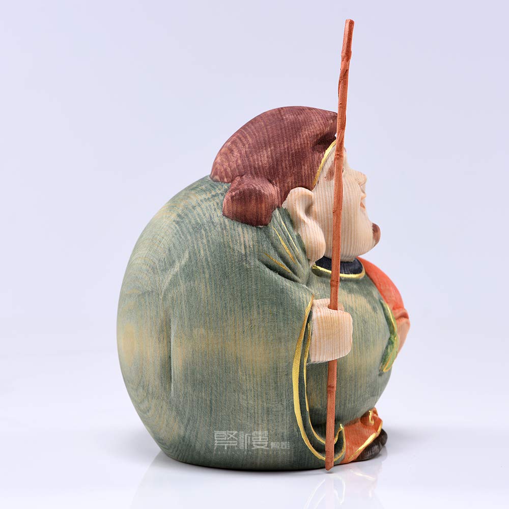 Hanro Art Good Good Seven Lucky Made of Japanese Good Good Good Warning Against Prosperity In Big Good Harvest 10cm X Width 8cm X Depth Color