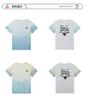 [Fashionable and Breathable] Peak Children's Outdoor Sports Gradient Printed Short Sleeve Youth Daily Versatile Comfortable Top