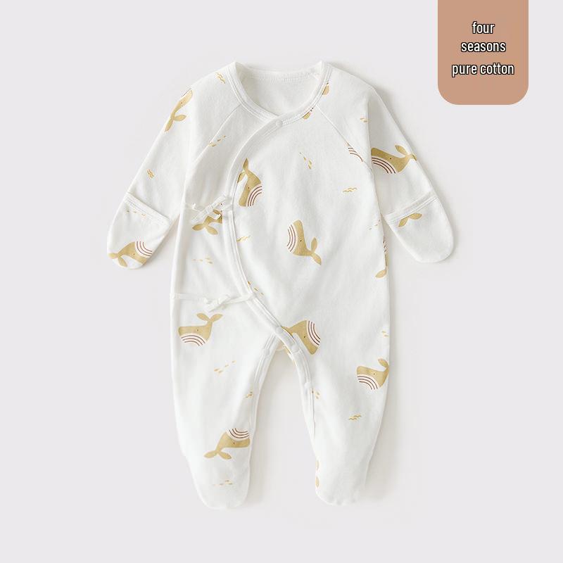 Butterfly Style Newborn Full Body Suit for Hands and Feet, Pure Cotton, Class A