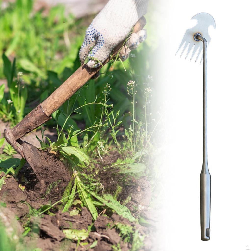 Weed Puller Efficient Comfortable Multifunctional Hand Weeder Tool Stainless Steel for Lawn Yard