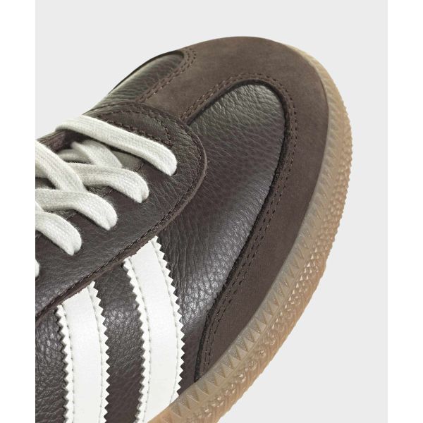 adidas Samba OG Castanho Escuro Off White Goma Tênis Unissex JR0891