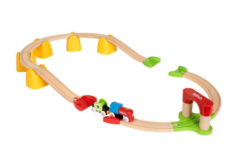Brio My First Power Rail Set for Ages Years and Wooden Rail Gift 33710, 1.5 Up. [Toy, Toy, Locomotive, Set, (Birthday/Christmas)]