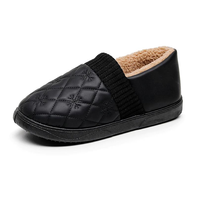 Support customized cotton shoes, piled and thickened casual snow-proof middle-aged mother non-slip women's shoes
