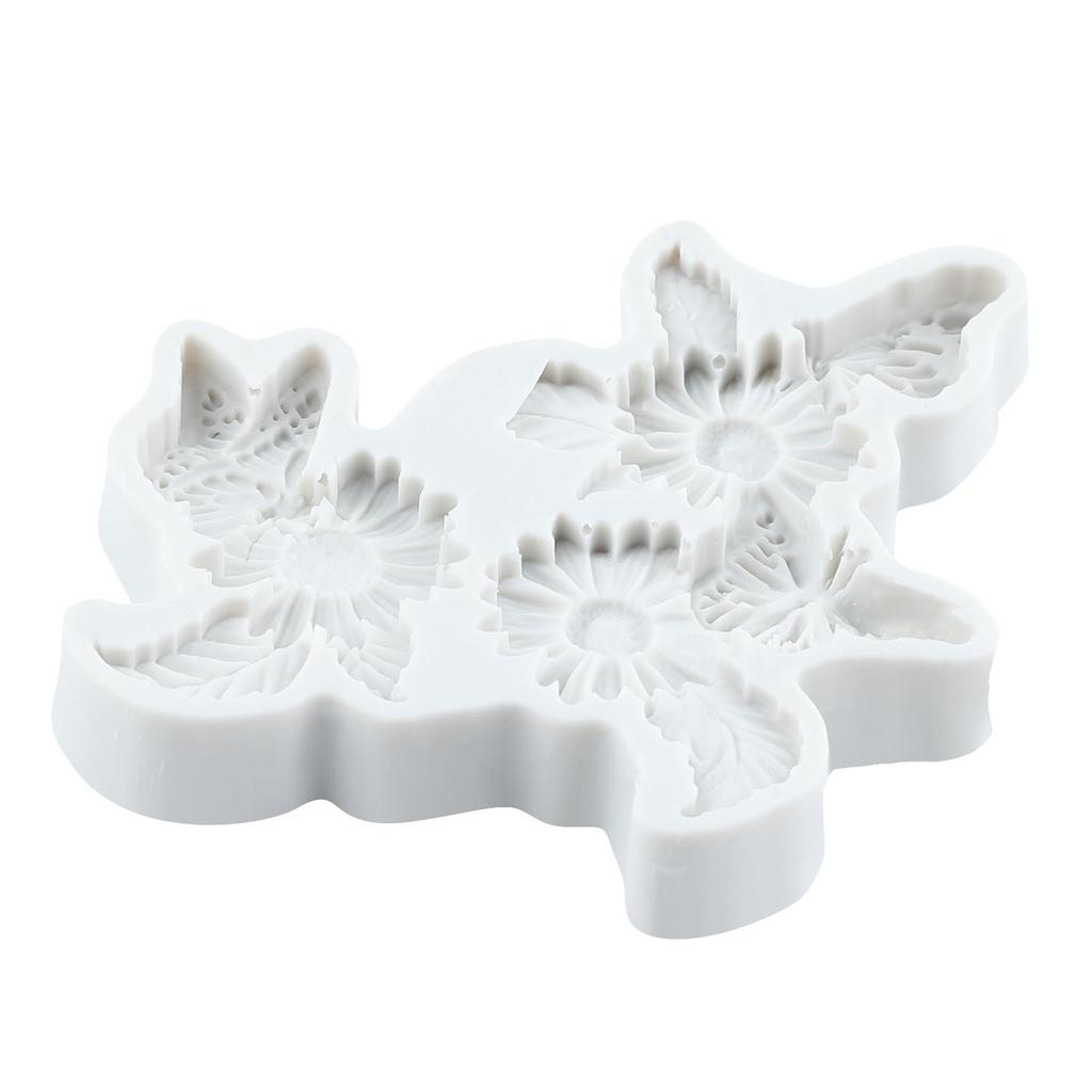 Gänseblümchen Silikonform Schmetterling Fondantformen Kuchen Dekorationswerkzeuge Cupcake Topper Süßigkeiten Harz Ton Schokolade Gumpaste Form