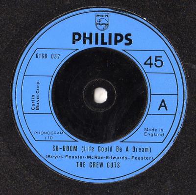 7-Zoll Schallplatte CREW CUTS - Sh-Boom (Das Leben könnte ein Traum sein) 6168032 Philips 1978 UK Pop Gebraucht