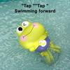 Wind-Up Frog Bath Toy Cute Swimming Frog Baby Bath Toy Kids Fun Water Play Toy for Bathroom Swimming Pool