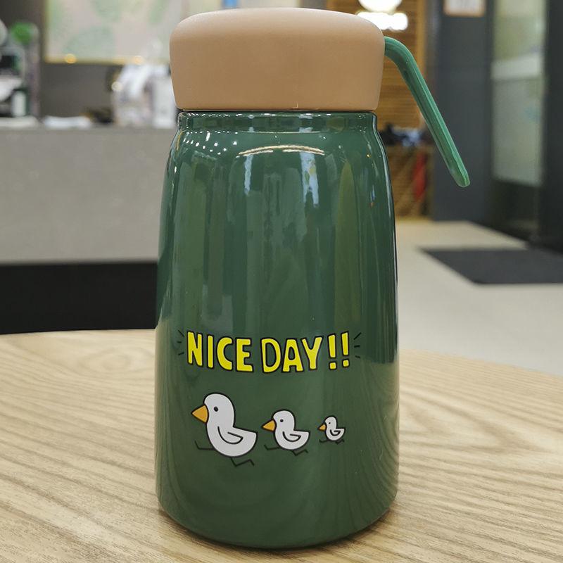 Buy Kawaii Water Bottle 304 Stainless Steel Thermos Bottle Thermal Cup ...
