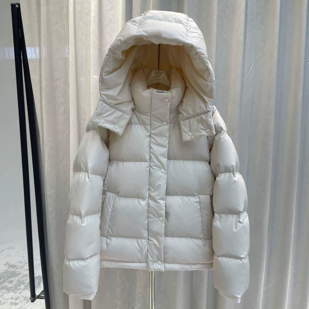Lu Series Down Cotton-padded Clothes for Women's Winter New Hooded Loose Bread Clothes Thickened Warm Cotton-padded Jacket