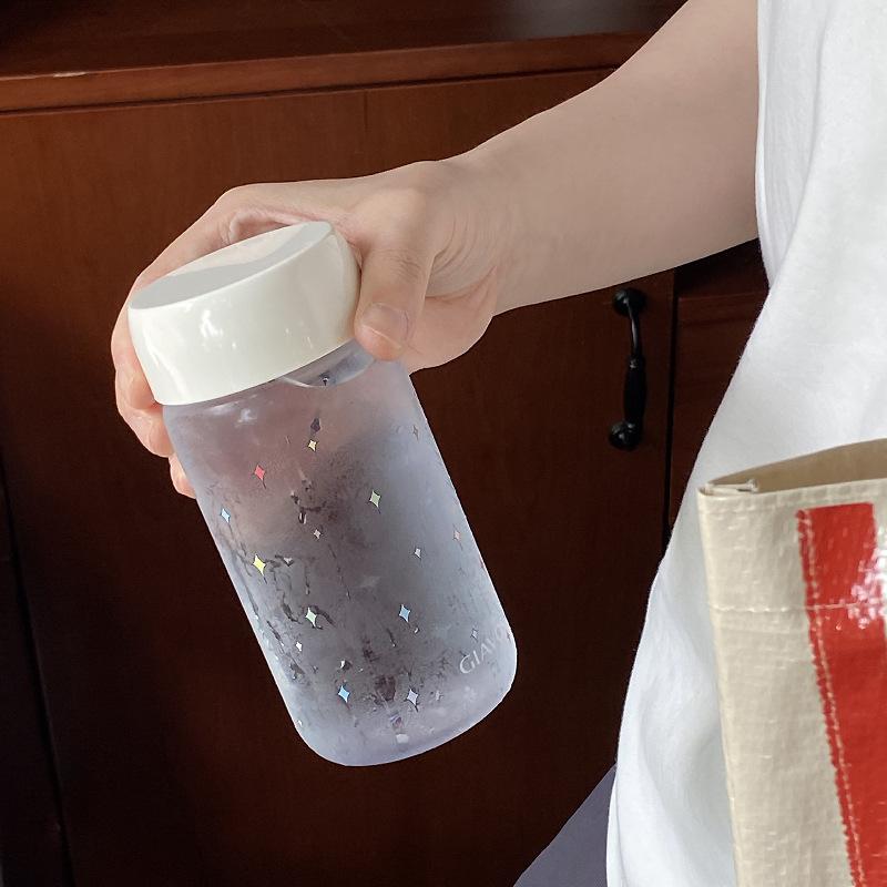 Cute Cartoon Colored Stars Plastic Cup Tritan Environmentally Friendly High Temperature Resistant Accompanying Cup, Simple And Easy Cup Without Odor