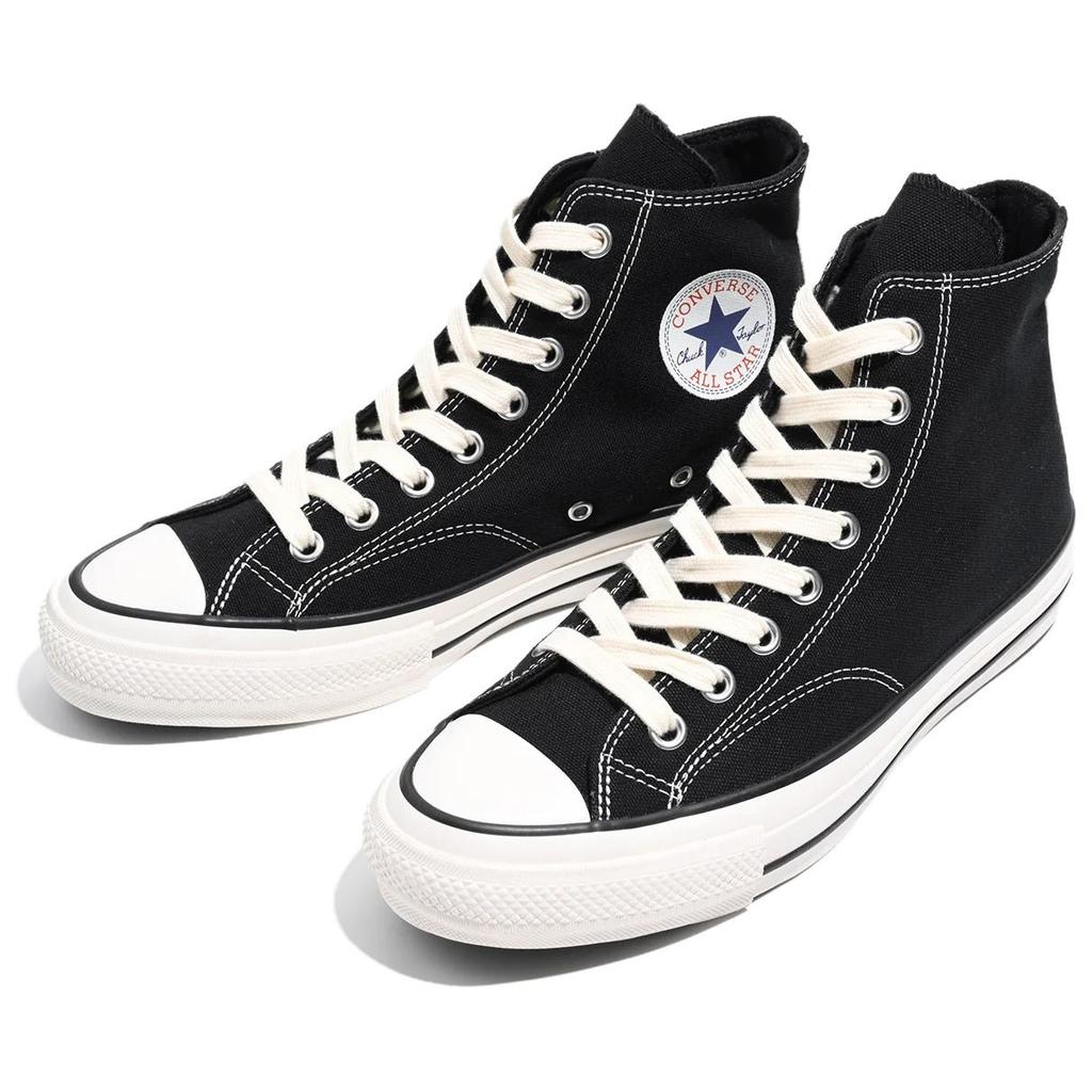 Converse Addict Abrasion Resistant Lightweight Wear resistant And Lightweight High top Canvas Shoes Unisex Black 31308520