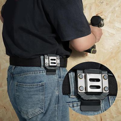 1PCS Drill Belt Holder Drill Holder For Tool Belt,Drill Belt Clip Drill Holster Tape Measure Holder,Drill Belt Holder