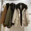 Special Clearance Autumn and Winter New Tuscan Sweater Collar Trench Coat Down Jacket Pie Overcome Women's Fur Down Jacket
