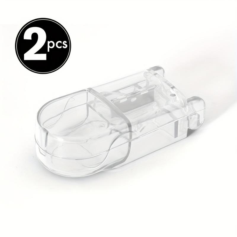 2 Stück tragbare Medizin-Schneide- und Teilbox - Präziser Tablettenteiler, für einfaches Medikamentenmanagement, reisefreundlich