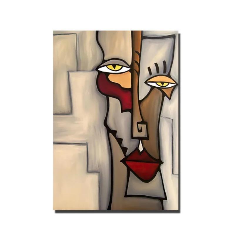 Severský Abstraktní Figura Geometrický Morandi Nástěnné Umění Plátno Obrazy Plakátové Tisky Estetický Moderní Obývací Pokoj Ložnice Domácí Dekorace