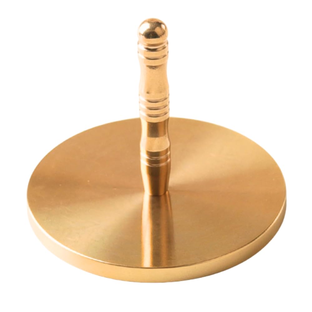 

ideamall Ash LevelerAsh Presser, Round, Small, Brass, 6cm Diameter, for Incense and Buddhist Altar Use, Tea Ceremony Utensils