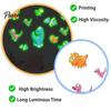 Durable Wall Decals for Glass Doors Luminous Cartoon Dinosaur Sticker, Self-Adhesive Decorative Waterproof PVC Murals Windows Kids Room Nursery