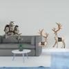 Owl And Deer Figurines Sculpture Tabletop Ornament for Living Room Office Cabinet Decor NightStand