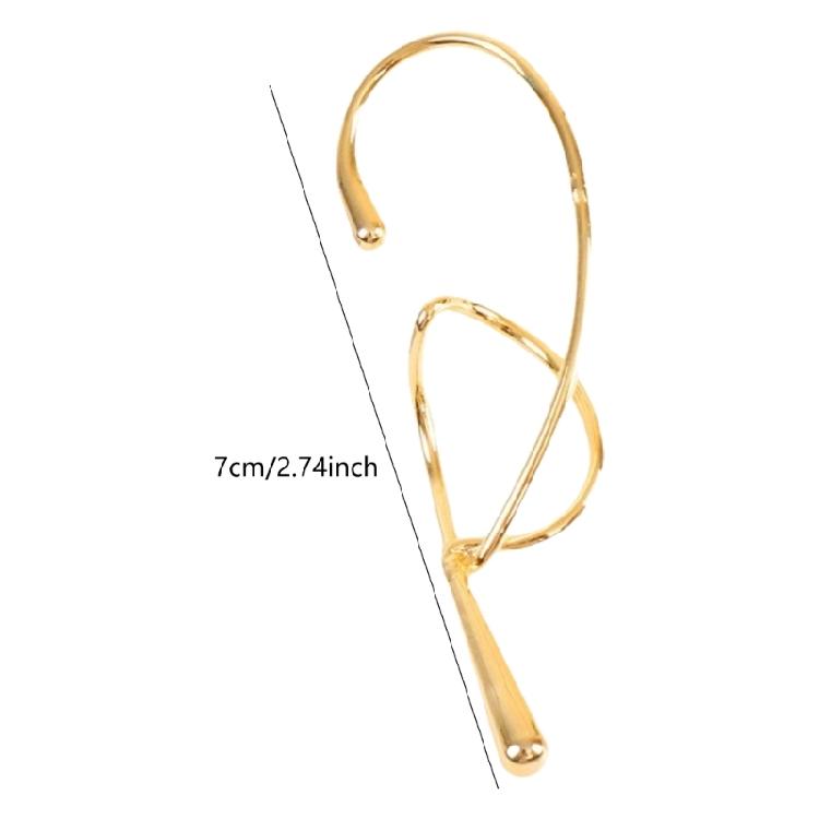 Fashionable Geometric Ear Bone Clip for Women Innovative Metal Twist Designs Without Piercing Everyday Casual Wear