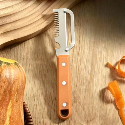 Yousheng Multifunctional Vegetable Peeler Stainless Steel Bottle Opener Double Comb Tooth Onion Cutter for Kitchen Herb And Vegetable
