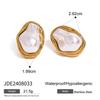 Jieding Stainless Steel Pearl Necklace & Pendant with Titanium Steel Ring and Stud Earrings Jewelry Set