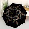 1pc Snakes, Mandala Automatic Open/close Folding Umbrella, Compact Portable Travel Umbrella, Durable Construction yy250809065