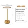 Modern Luxury I-Shaped LED Touch Desk Lamp with USB Charging