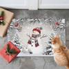 Christmas Snowman Xmas Tree Snowflake Entrance Doormat Decor Non Slip Corridor Balcony Rugs Bedroom Floor Mat Xmas Decor
