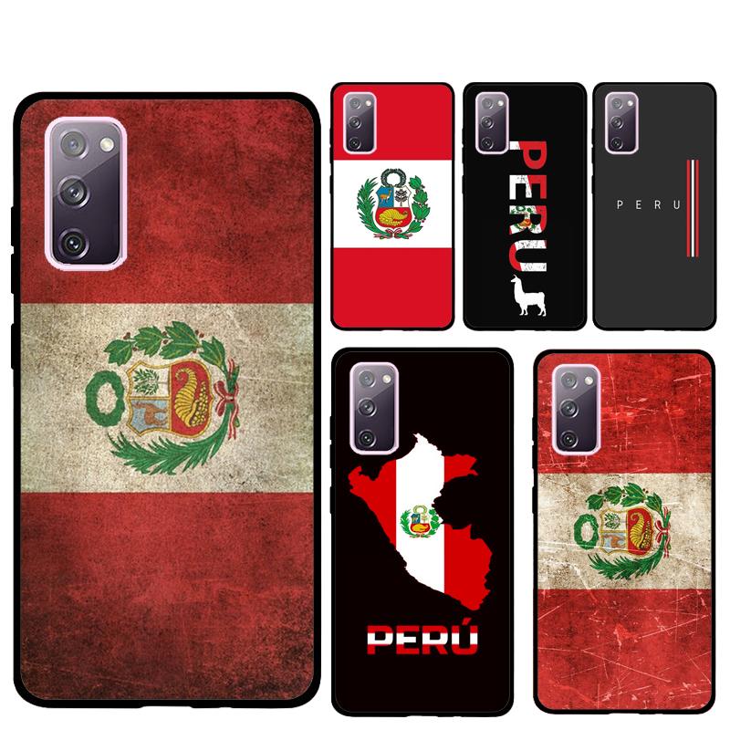 Peru Flag Phone Case For Samsung Galaxy S25 Ultra S9 S10 S20 S21 S22 Plus S24 FE S23 Ultra Back Cover